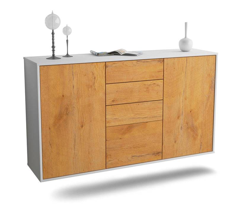 Stil Zeit Möbel Sideboard Sioux Falls, Eiche, hängend (136x79x35cm)