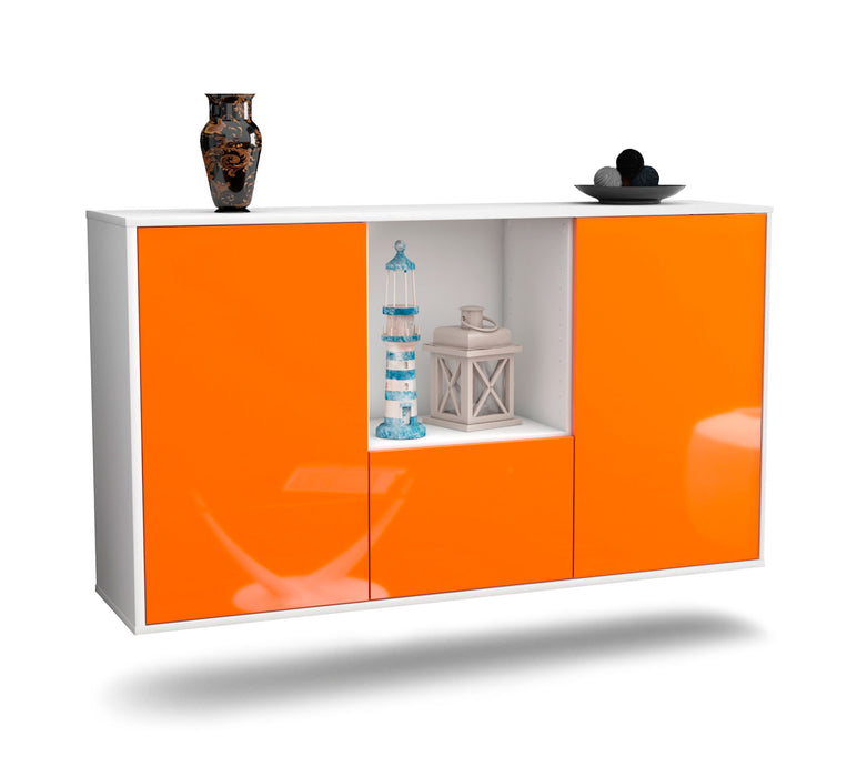Stil Zeit Möbel Sideboard Garden Grove, Orange, hängend (136x79x35cm)