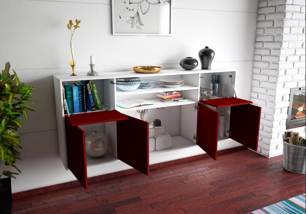 Stil Zeit Möbel Sideboard Topeka, Türkis, hängend (180x79x35cm) Zeitbegrenzte Promotion