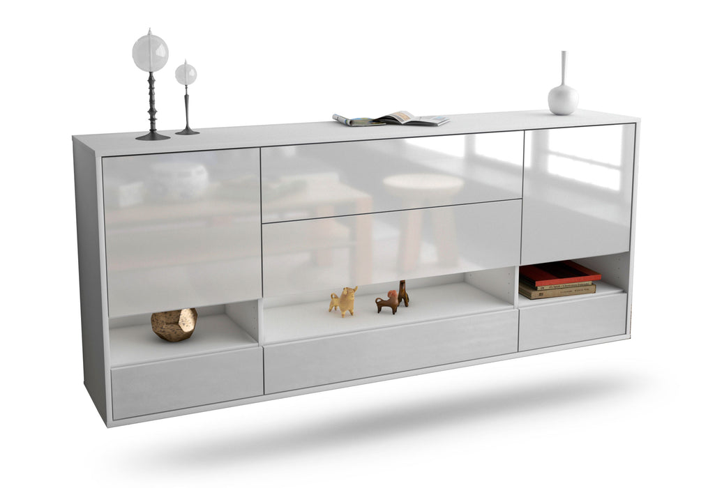 Stil Zeit Möbel Sideboard Lafayette, Weiß, hängend (180x79x35cm)