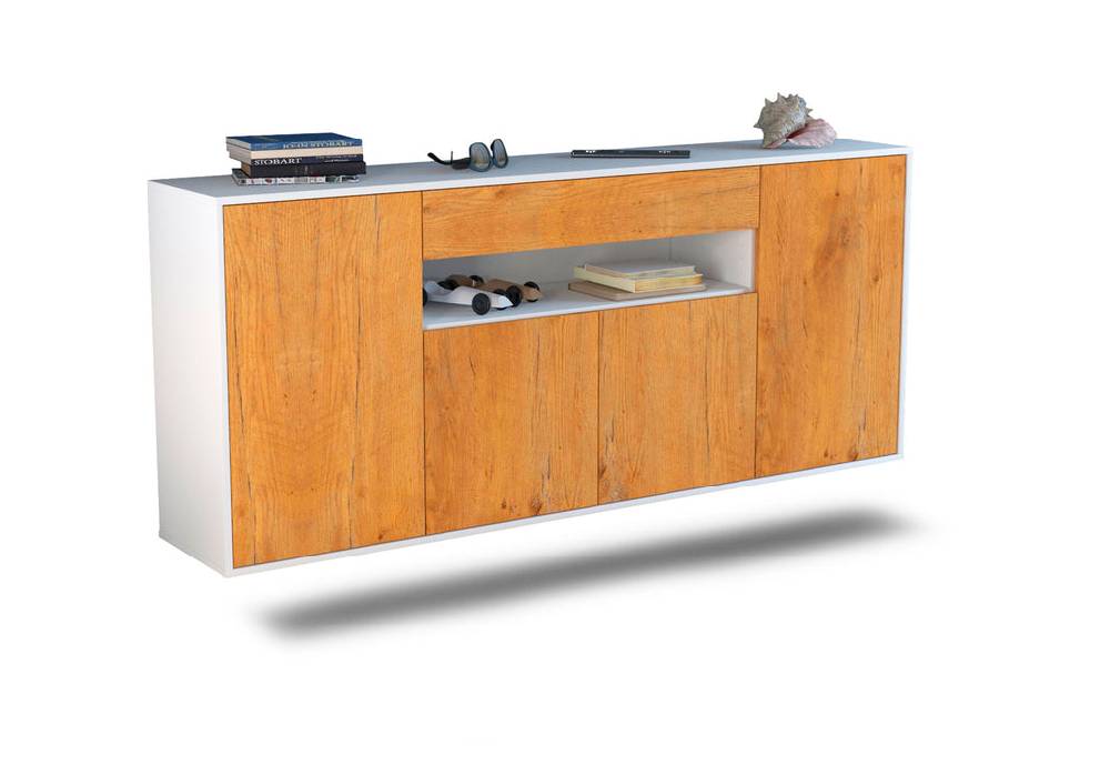 Stil Zeit Möbel Sideboard Lansing, Eiche, hängend (180x79x35cm) Nur für heute