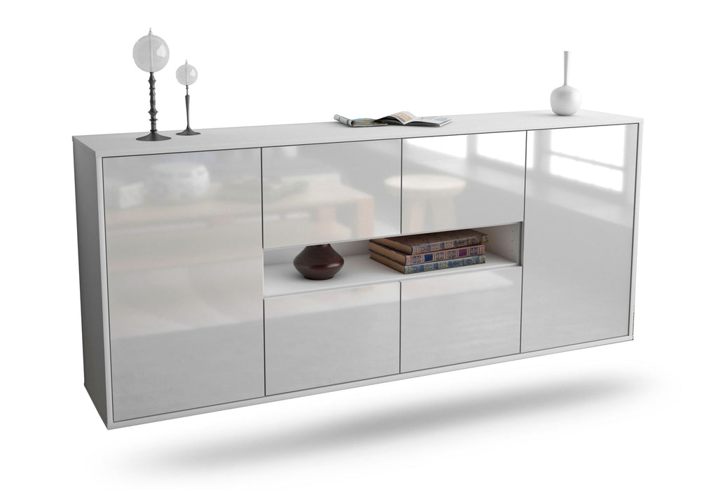 Stil Zeit Möbel Sideboard Stamford, Weiß, hängend (180x79x35cm)