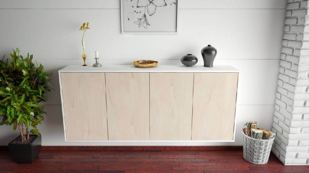 Stil Zeit Möbel Sideboard Lakewood, Zeder, hängend (180x79x35cm) Riesige Rabatte