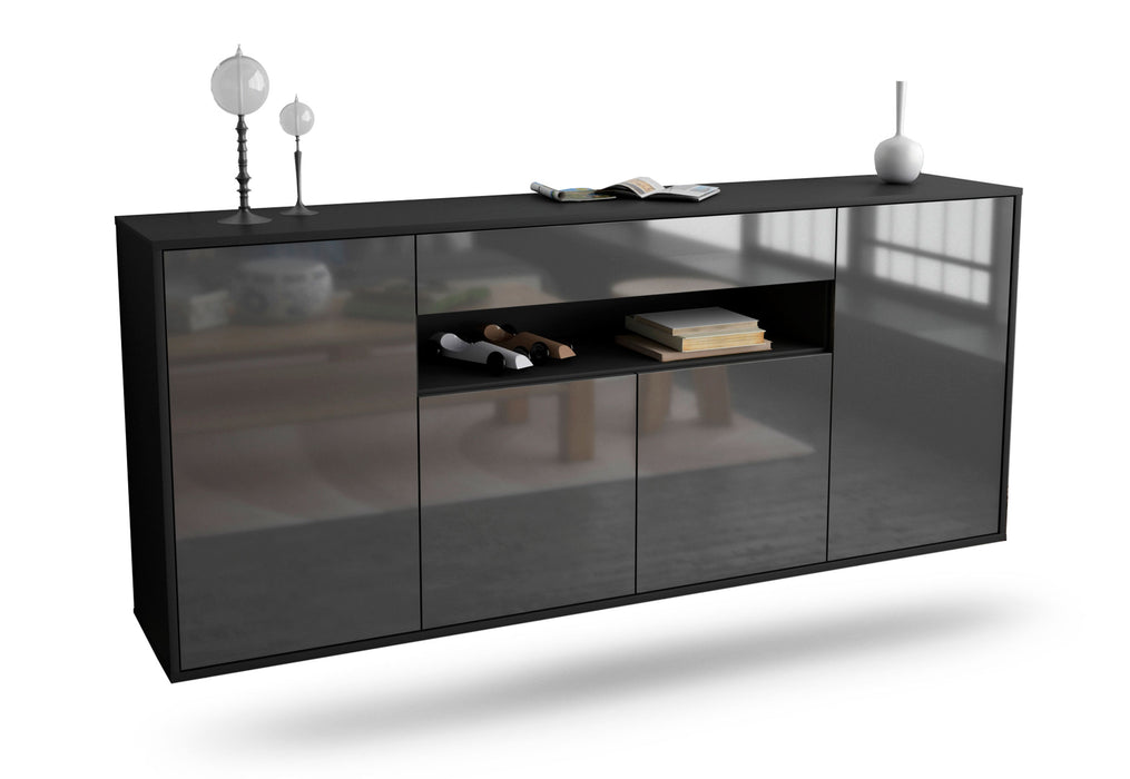 Stil Zeit Möbel Sideboard Lansing, Grau, hängend (180x79x35cm) Fabrikladen