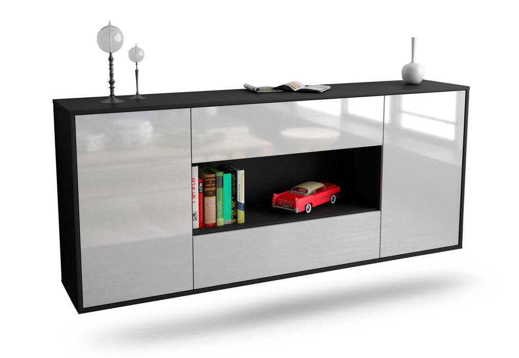 Stil Zeit Möbel Sideboard Denton, Weiß, hängend (180x79x35cm)