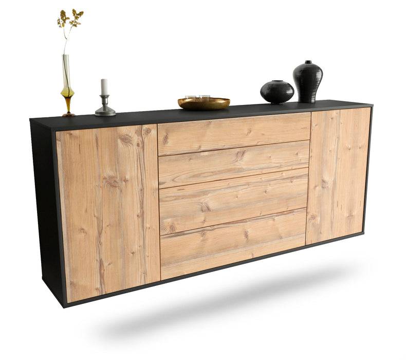 Stil Zeit Möbel Sideboard Bridgeport, Pinie, hängend (180x79x35cm)