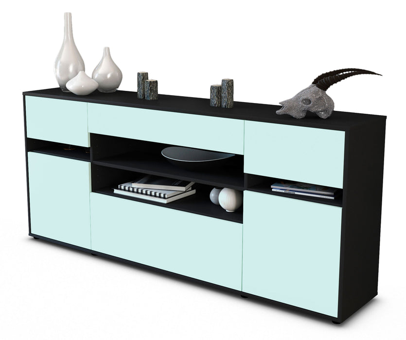 Stil Zeit Möbel Sideboard Gina, Mint (180x79x35cm)