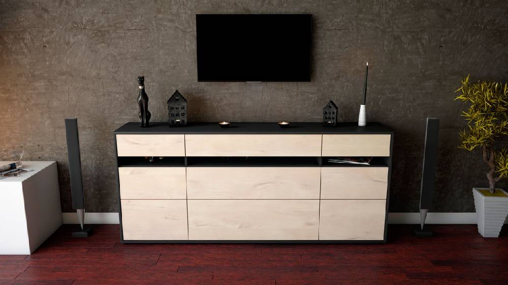 Stil Zeit Möbel Sideboard Giada, Zeder (180x79x35cm) Angebote