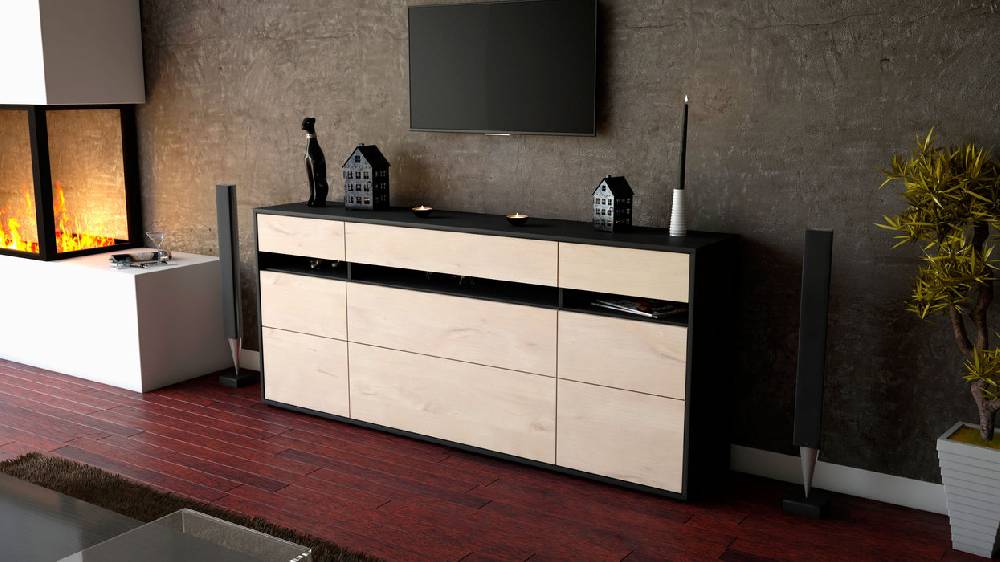 Stil Zeit Möbel Sideboard Giada, Zeder (180x79x35cm) Angebote