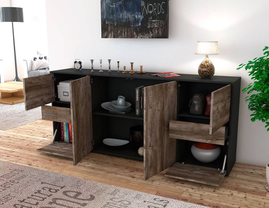 Stil Zeit Möbel Sideboard Gemma, Zeder (180x79x35cm) im Angebot