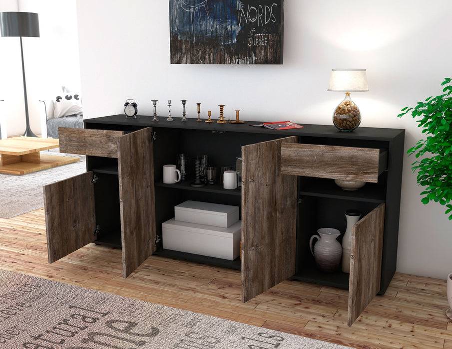 Stil Zeit Möbel Sideboard Franca, Treibholz (180x79x35cm) Schlussverkauf