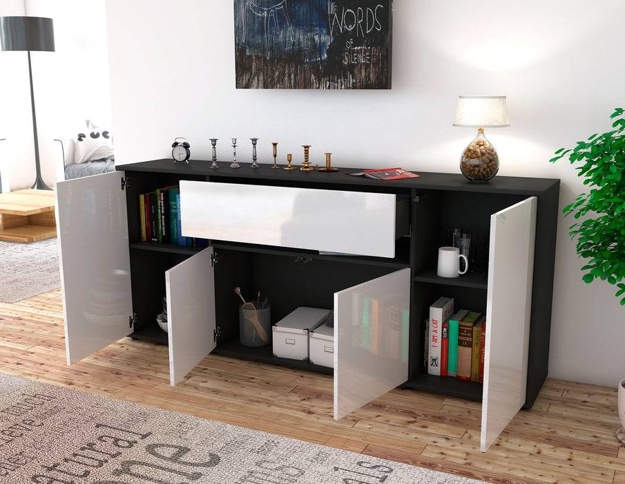 Stil Zeit Möbel Sideboard Flavia, Weiß (180x79x35cm) Fabrik Onlineshop