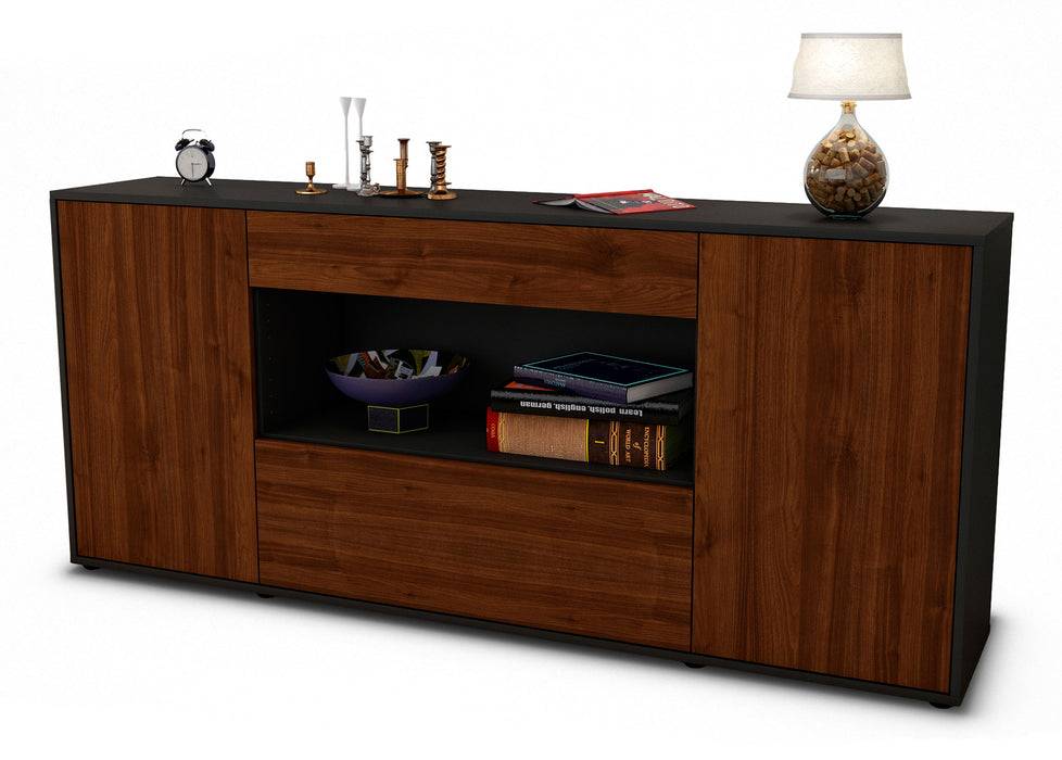 Stil Zeit Möbel Sideboard Fiora, Walnuss (180x79x35cm)
