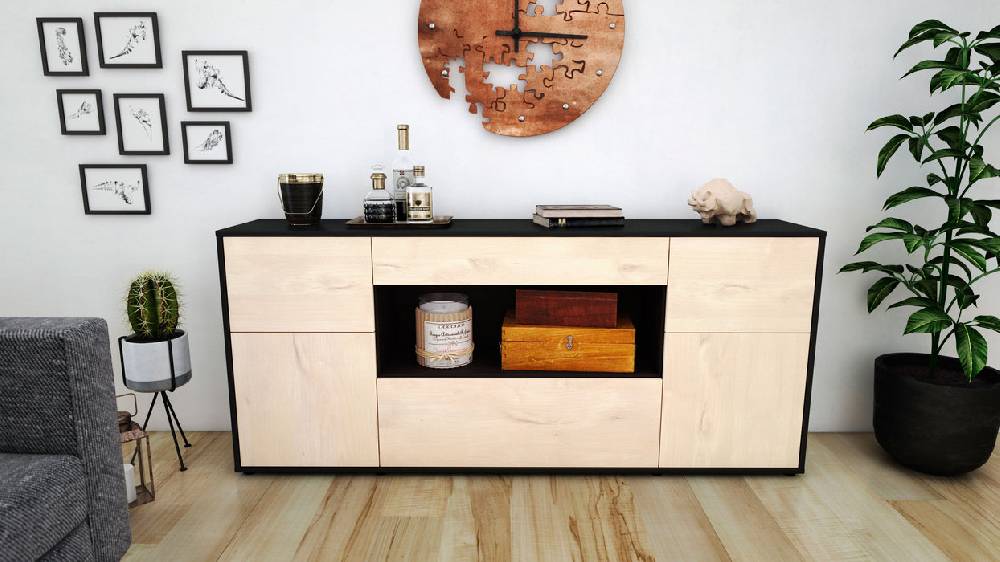 Stil Zeit Möbel Sideboard Fabiola, Zeder (180x79x35cm) Flash Sale