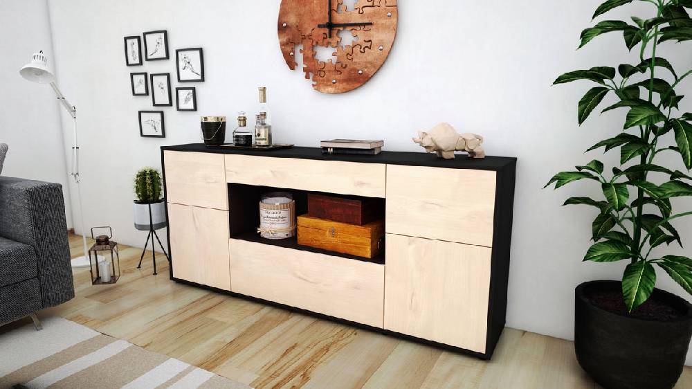 Stil Zeit Möbel Sideboard Fabiola, Zeder (180x79x35cm) Flash Sale
