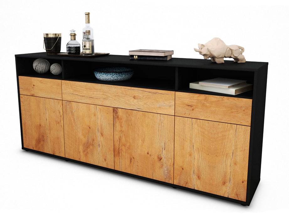 Stil Zeit Möbel Sideboard Ezia, Eiche (180x79x35cm) Online Shopping