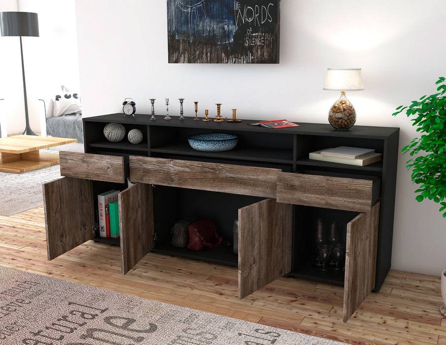Stil Zeit Möbel Sideboard Ezia, Eiche (180x79x35cm) Online Shopping