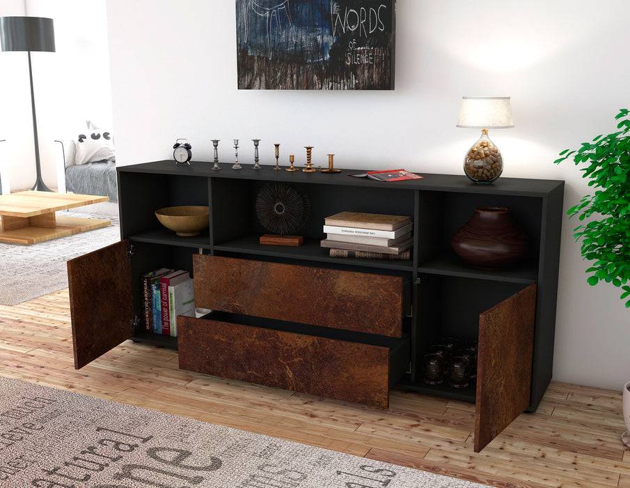 Stil Zeit Möbel Sideboard Enza, Rost (180x79x35cm) Osterangebot