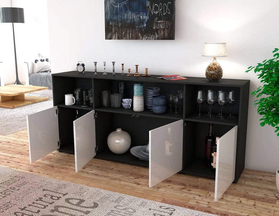 Stil Zeit Möbel Sideboard Enrica, Grün (180x79x35cm) Vatertagsangebot