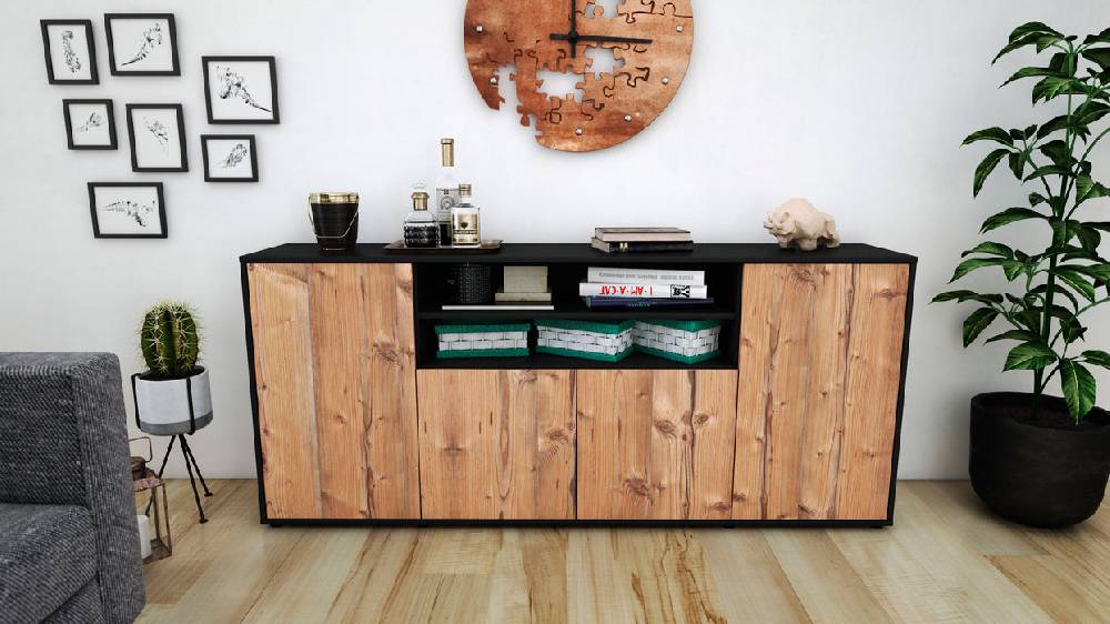 Stil Zeit Möbel Sideboard Elsita, Pinie (180x79x35cm) Exklusive Angebote