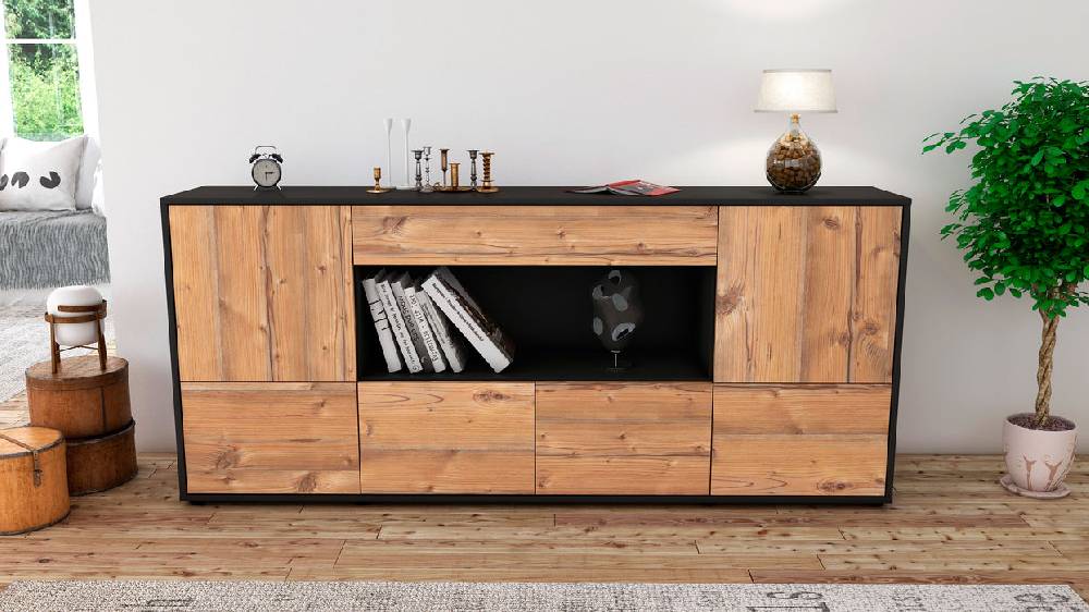 Stil Zeit Möbel Sideboard Elsa, Pinie (180x79x35cm) Große Rabatte