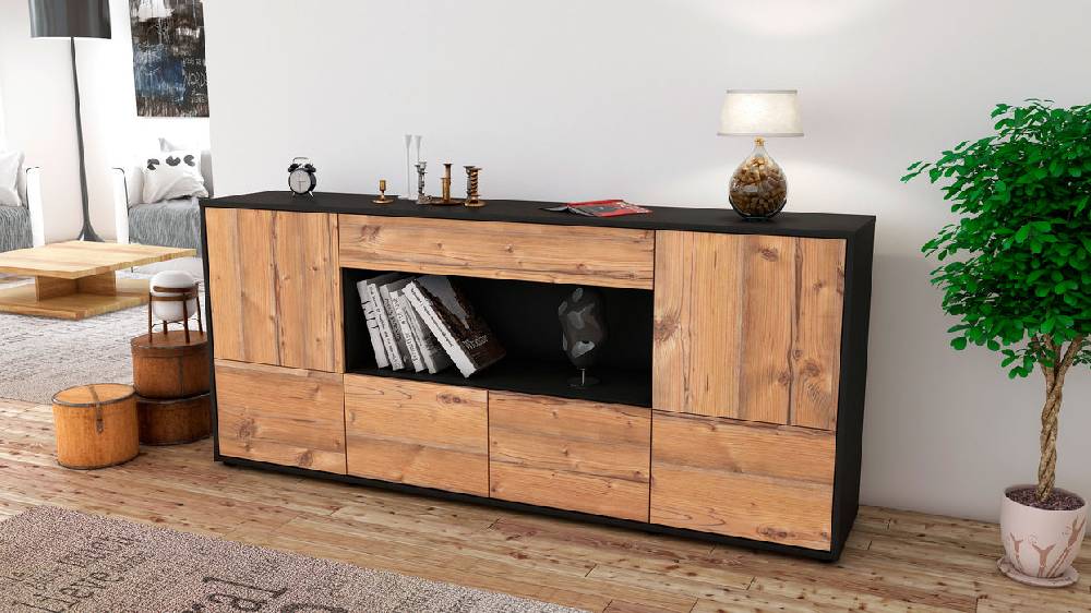 Stil Zeit Möbel Sideboard Elsa, Pinie (180x79x35cm) Große Rabatte