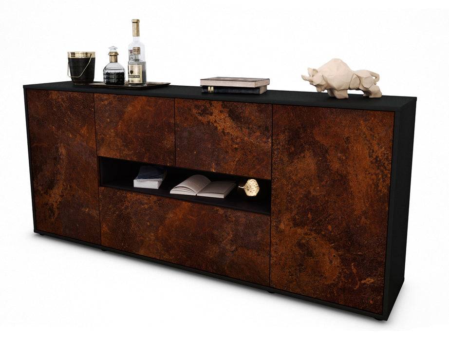 Stil Zeit Möbel Sideboard Elisabetta, Rost (180x79x35cm)