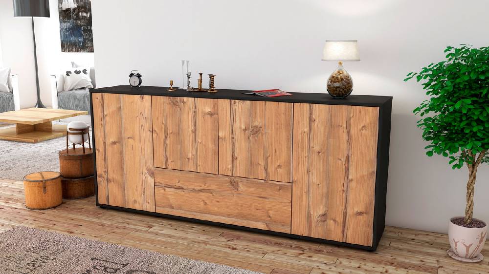 Stil Zeit Möbel Sideboard Eli, Pinie (180x79x35cm) Tägliche Deals