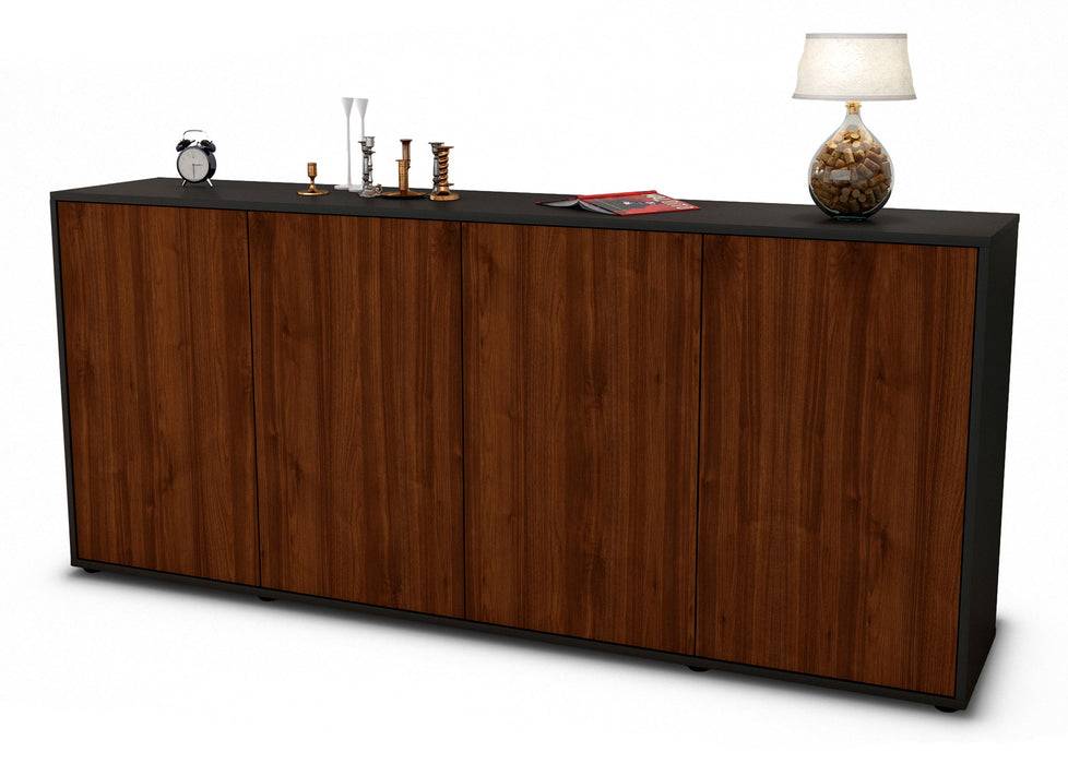 Stil Zeit Möbel Sideboard Elana, Walnuss (180x79x35cm)