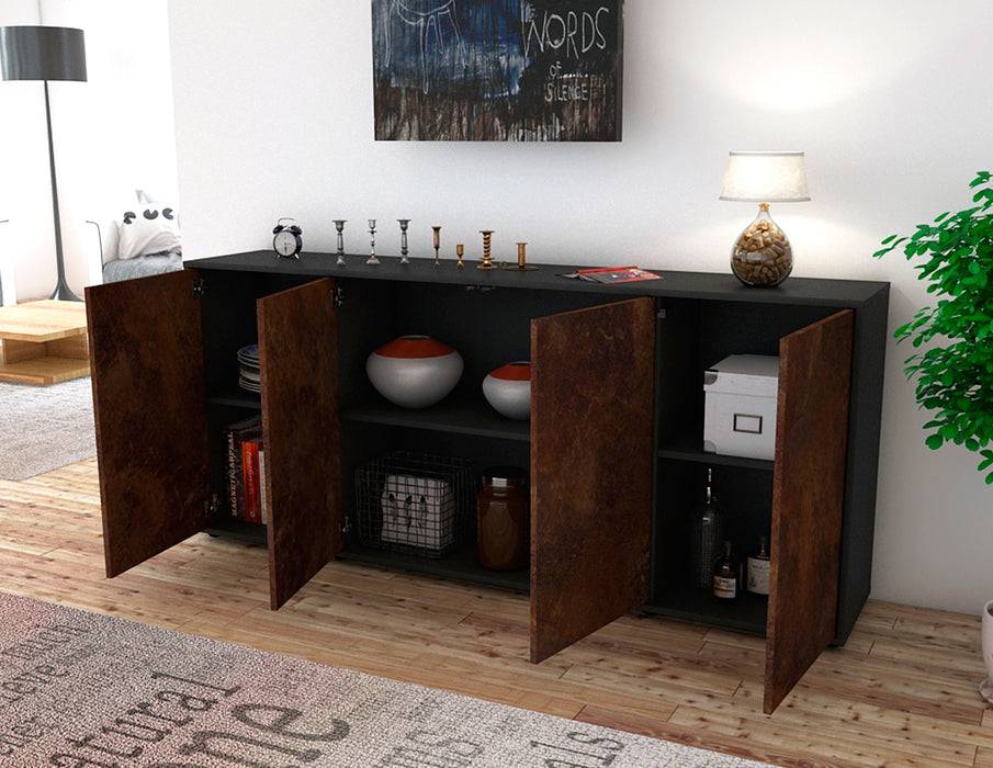 Stil Zeit Möbel Sideboard Elana, Rost (180x79x35cm) Wochenangebot