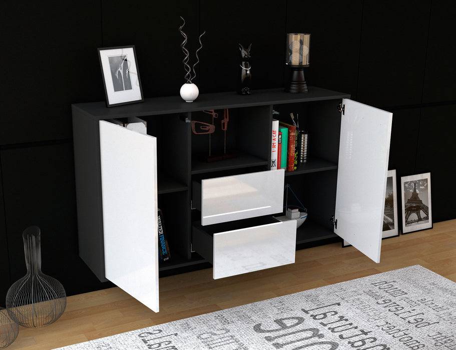Stil Zeit Möbel Sideboard Port St. Lucie, Weiß, hängend (136x79x35cm) JETZT KAUFEN