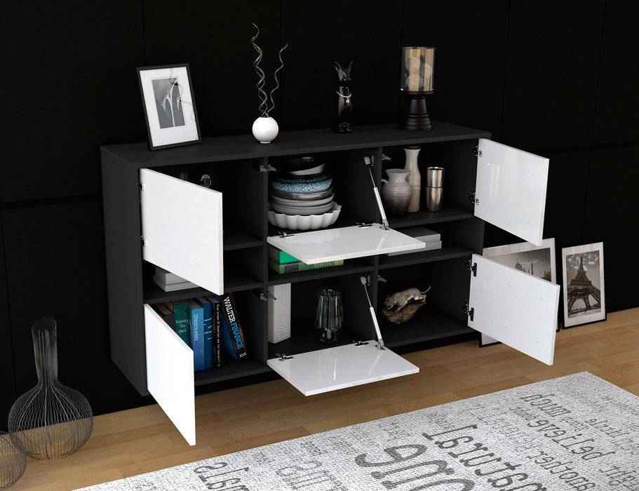 Stil Zeit Möbel Sideboard Rockford, Orange, hängend (136x79x35cm) Letzte 2 Tage