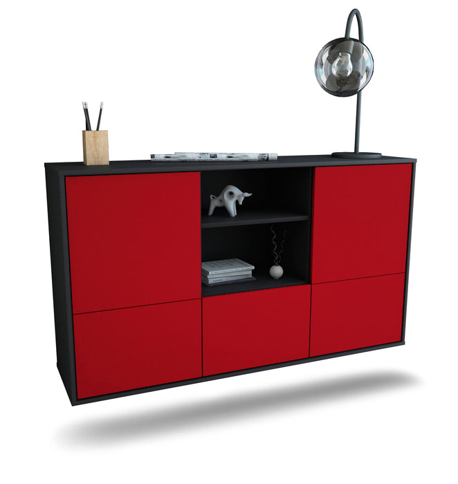 Stil Zeit Möbel Sideboard Grand Prairie, Bordeaux, hängend (136x79x35cm)