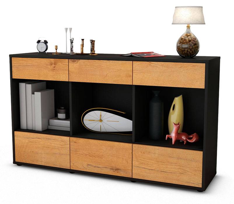 Stil Zeit Möbel Sideboard Efisia, Eiche (136x79x35cm) Bis zu 60% Rabatt