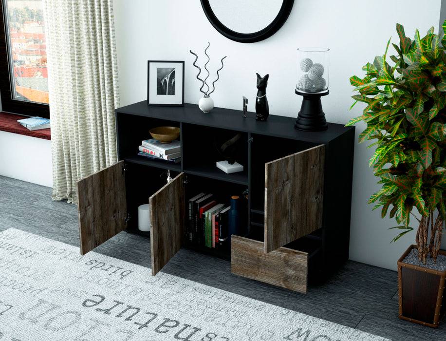 Stil Zeit Möbel Sideboard Eda, Treibholz (136x79x35cm) Nur noch ein Tag übrig