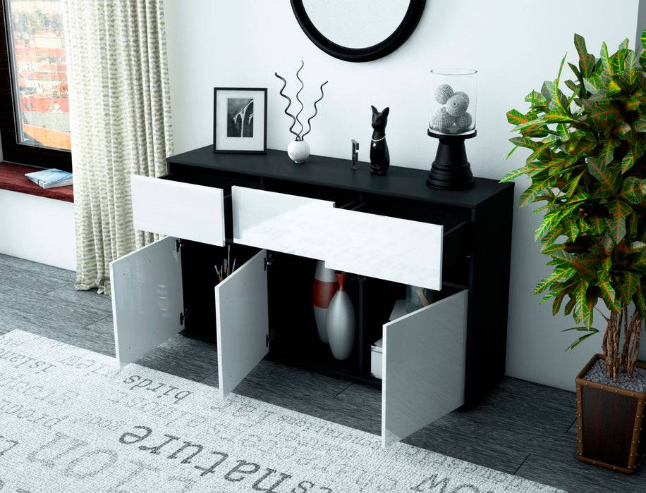Stil Zeit Möbel Sideboard Dorotea, Grün (136x79x35cm) Super Rabatt