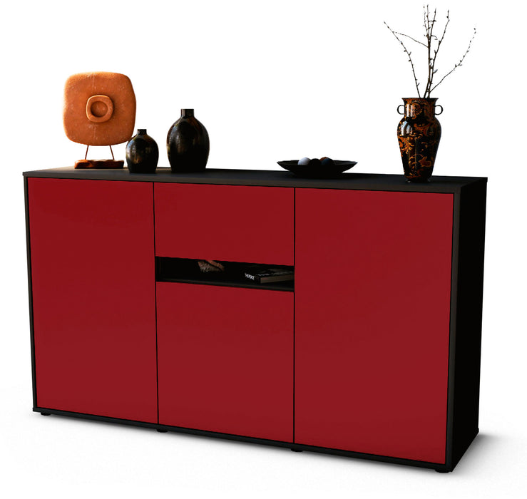 Stil Zeit Möbel Sideboard Dorina, Bordeaux (136x79x35cm) 50% Rabatt mit kostenlosem Versand