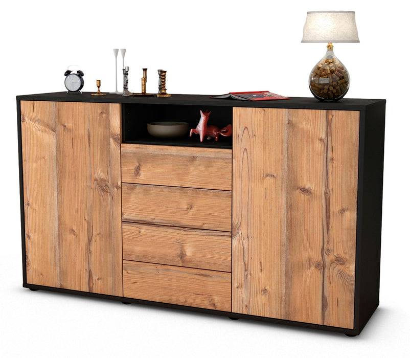 Stil Zeit Möbel Sideboard Donnice, Pinie (136x79x35cm)