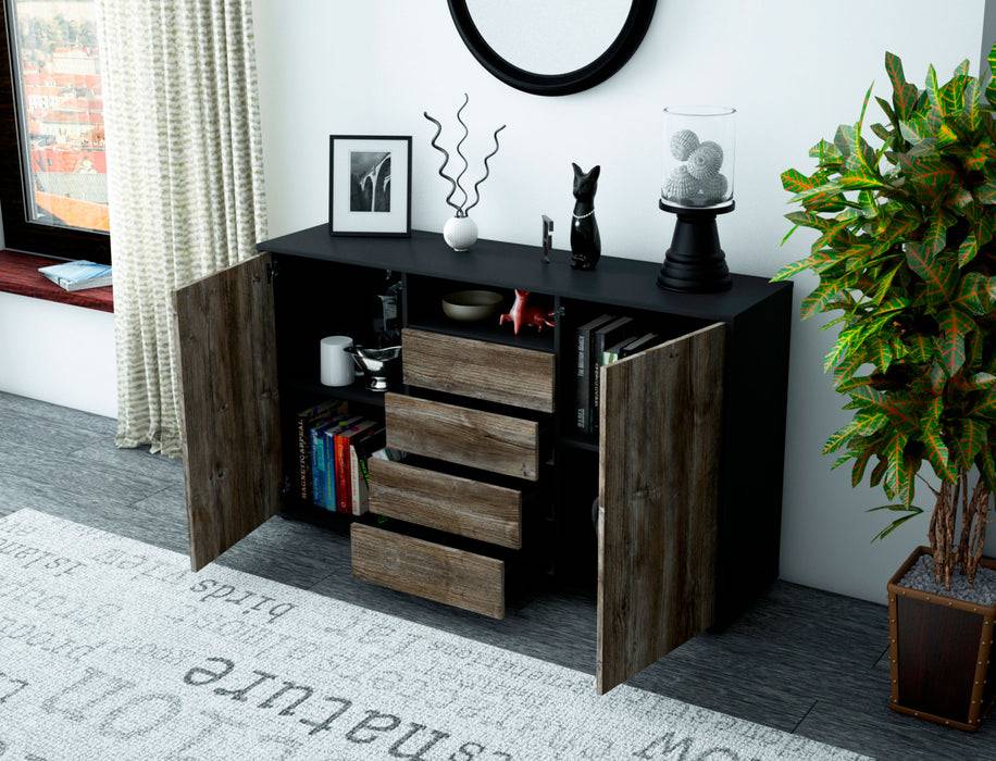 Stil Zeit Möbel Sideboard Donnice, Pinie (136x79x35cm) Im Verkauf