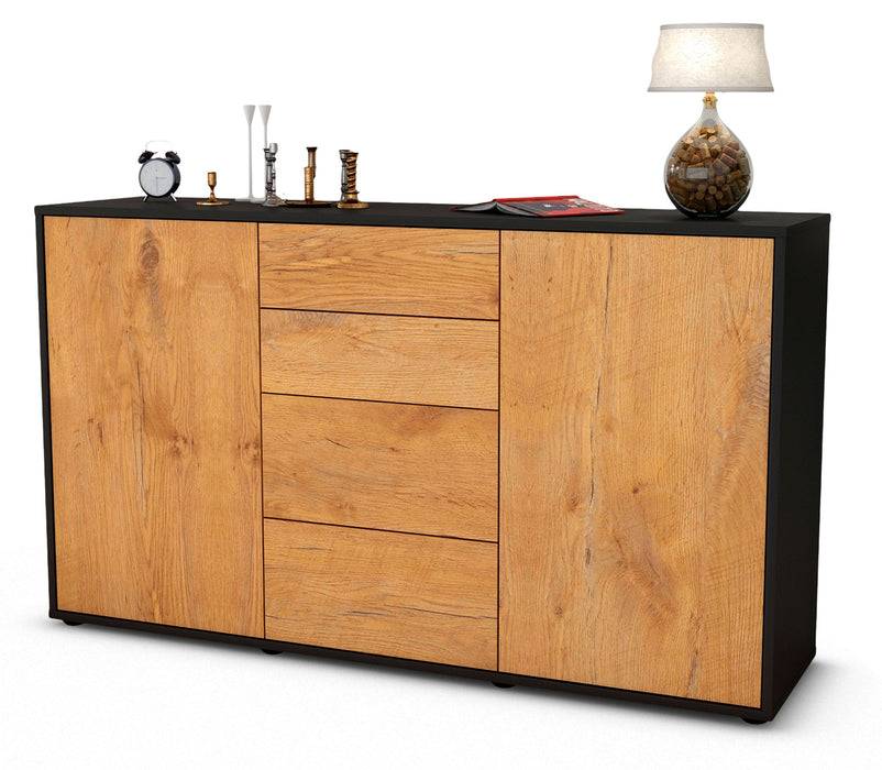 Stil Zeit Möbel Sideboard Donna, Eiche (136x79x35cm)