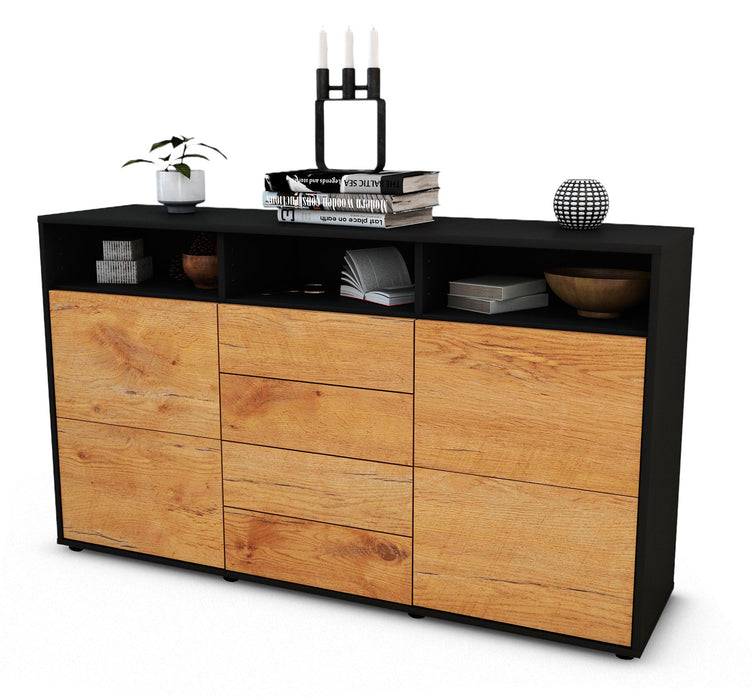 Stil Zeit Möbel Sideboard Donabella, Eiche (136x79x35cm) Online