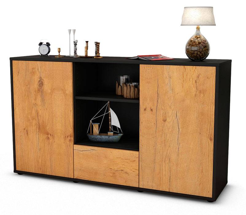Stil Zeit Möbel Sideboard Desideria, Eiche (136x79x35cm) Angebote