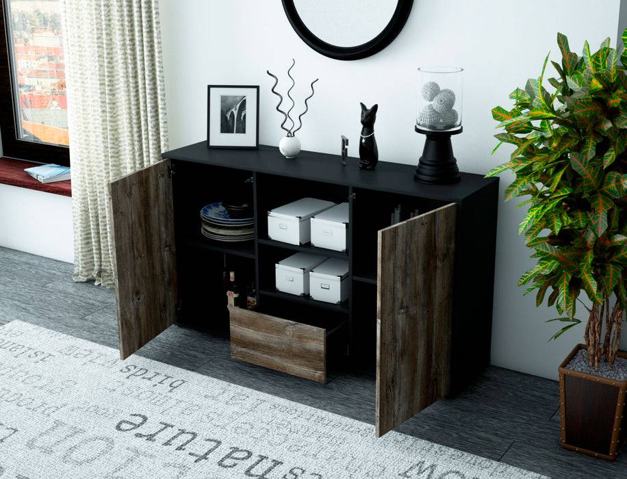 Stil Zeit Möbel Sideboard Desideria, Eiche (136x79x35cm) Angebote