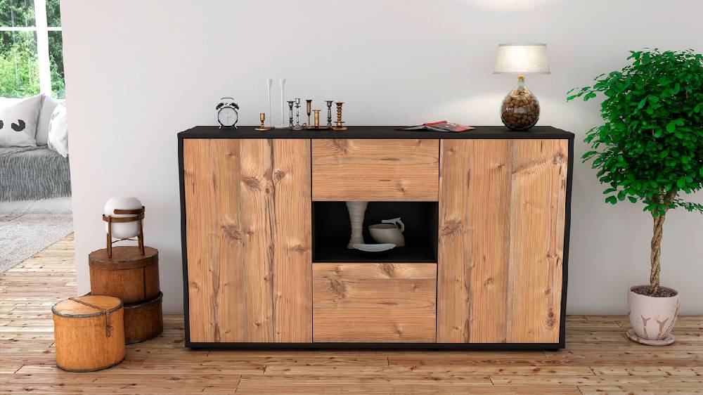 Stil Zeit Möbel Sideboard Denise, Pinie (136x79x35cm) Hotsell