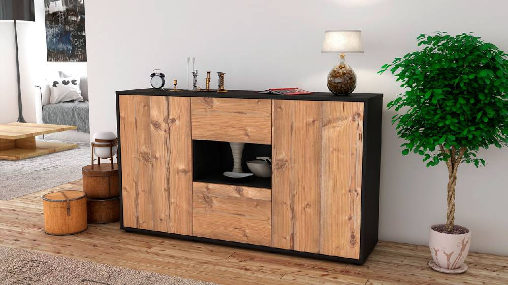 Stil Zeit Möbel Sideboard Denise, Pinie (136x79x35cm) Hotsell