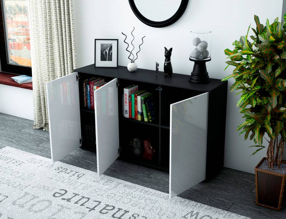 Stil Zeit Möbel Sideboard Delia, Grün (136x79x35cm) im Angebot