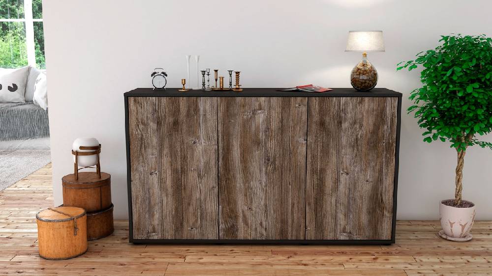 Stil Zeit Möbel Sideboard Delia, Treibholz (136x79x35cm) Fabrikverkauf