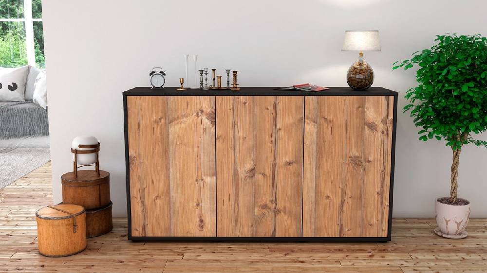 Stil Zeit Möbel Sideboard Delia, Pinie (136x79x35cm) Meist gekauft