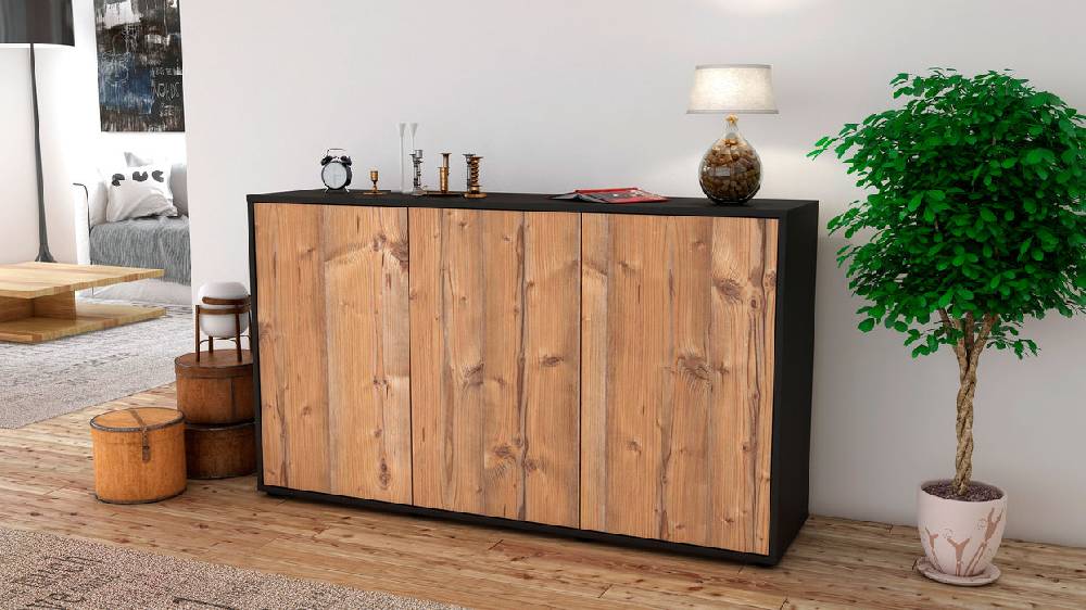 Stil Zeit Möbel Sideboard Delia, Pinie (136x79x35cm) Meist gekauft