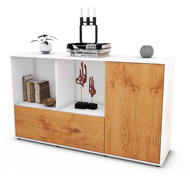 Stil Zeit Möbel Sideboard Ela, Eiche (136x79x35cm)